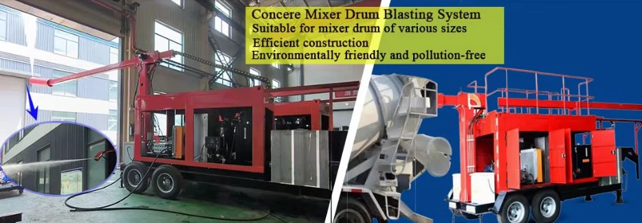 Concrete mixer tank cleaning Concrete mixer tank cleaning